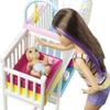 Barbie Skipper Babysitters Inc Dolls & Playset, Nap 'n Nurture Nursery, Skipper Doll, Baby Doll, Crib & 10+ Accessories, Working Toy Bouncer view 3