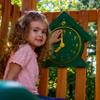 Gorilla Playsets 07-0036-G Funtime Clock Plastic Swing Set Attachment, Green with Yellow view 3