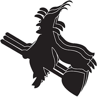 Die-Cut Magnetic - Small Single Color Witch