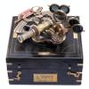 Nautical Sextant J.Scott London Vintage Brass Antique Sextants with Box Educational Calibrated Navigational Instrument 5" inch view 1
