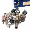 Nautical Sextant J.Scott London Vintage Brass Antique Sextants with Box Educational Calibrated Navigational Instrument 5" inch view 2