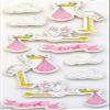 Rssler Papier Its a Girl Rattle Stork view 1