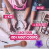 Lolo Toys Kids Baking Set Cooking Apron - 13 Piece Children Kitchen Bake Playset Accessories for Girls Includes Chef Hat, Apron, Cupcake Mold, Measuring Spoons, Oven Glove, Mitt, Play Whisk Spoon view 3