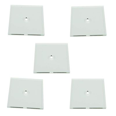 LITKO Heavy Duty Flight Bases, Square, 50mm, 3mm Clear (5)