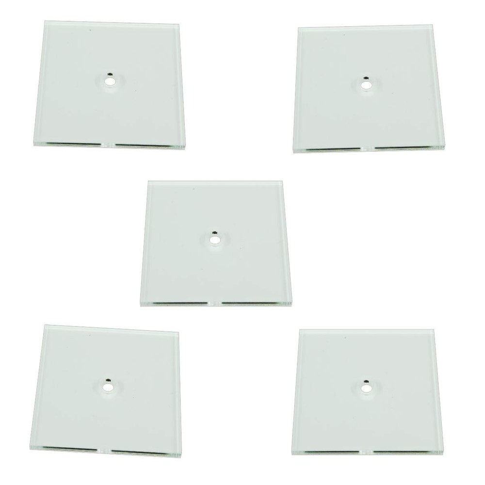 LITKO Heavy Duty Flight Bases, Square, 50mm, 3mm Clear (5)