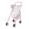 Adora Baby Doll Stroller with Umbrella Shade & Ruffle Trim, Adjustable Sun Cover and Doll Accessory Storage, Birthday Gift for Ages 3+ - Pastel Pink Heart view 1