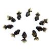An_Shop 10pcs Artificial Animal Accessories Clay Goldfish Packs Miniature Figurine Mini Decorative for DIY Ornament Craft DIY Dollhouse Black-Gold view 3