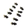 An_Shop 10pcs Artificial Animal Accessories Clay Goldfish Packs Miniature Figurine Mini Decorative for DIY Ornament Craft DIY Dollhouse Black-Gold view 4