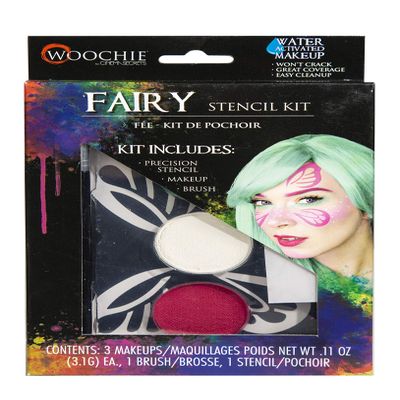 Woochie Stencil Kit - Professional Quality Halloween Costume Cosmetics - Fairy