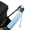 1 Pair of Colored Handlebar Armrest Conceal Covers Canvas Material to fit Bugaboo Baby Child Strollers (Light Blue) view 1