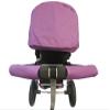 1 Pair of Colored Handlebar Armrest Conceal Covers Canvas Material to fit Bugaboo Baby Child Strollers (Purple) view 2