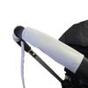 1 Pair of Colored Handlebar Armrest Conceal Covers Canvas Material to fit Bugaboo Baby Child Strollers (Grey) view 1