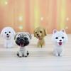 Cute Bobble Head Dogs for Cars Dashboards Auto, Mini Animal Figures, Home Office Desktop Decoration - Schnauzer view 3