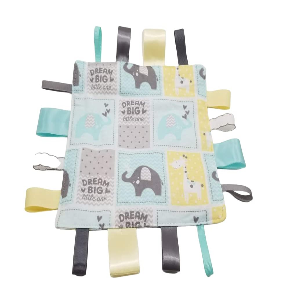 Dream Big Little One Words Tag and Crinkle Square
