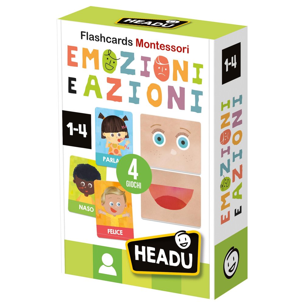Headu IT23103 Emozioni e Azioni Flashcards Montessori Emotions and Actions, 3