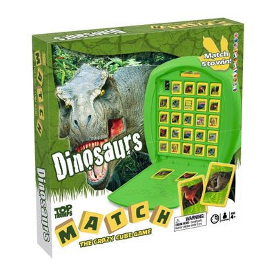 Top Trumps Match Dinosaurs | 2-Player Memory & Matching Board for Kids & Families | Ages 4+
