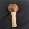 WOODEN HAND TURNED BABY RATTLE - HAND MADE - ONE OF A KIND view 1
