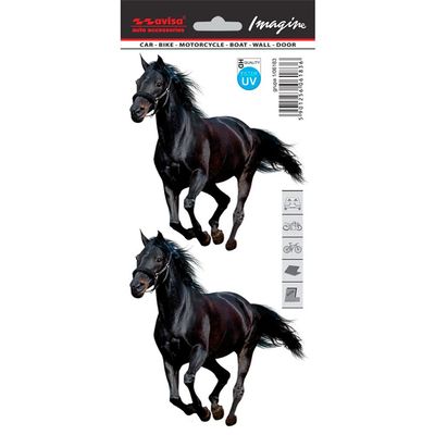 Avisa Auto Tattoo Sticker Mustang 2-pieces - 11x12cm