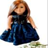 18" Doll Dress - Handmade Holiday Doll Dress fits American Girl dolls view 1