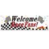 Blulu Racing Party Decorations Welcome Race Fans Banner Racing Party Suppliers Race Car Banner Garland Backdrop Photo Booth Props Car Birthday Decorations view 1