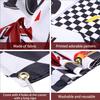 Blulu Racing Party Decorations Welcome Race Fans Banner Racing Party Suppliers Race Car Banner Garland Backdrop Photo Booth Props Car Birthday Decorations view 3