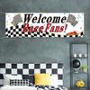 Blulu Racing Party Decorations Welcome Race Fans Banner Racing Party Suppliers Race Car Banner Garland Backdrop Photo Booth Props Car Birthday Decorations view 4