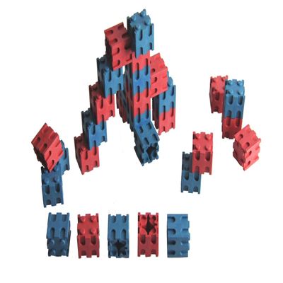 30 Steckwrfel rot/blau