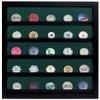 Golf Poker Chip Display Cabinet with Acrylic Cover | Holds 45 Poker Chips | 5 Color Options | Solid Hardwood | Made in The USA view 1