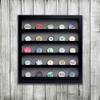 Golf Poker Chip Display Cabinet with Acrylic Cover | Holds 45 Poker Chips | 5 Color Options | Solid Hardwood | Made in The USA view 2
