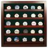 Golf Poker Chip Display Cabinet with Acrylic Cover | Holds 45 Poker Chips | 5 Color Options | Solid Hardwood | Made in The USA view 1