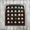 Golf Poker Chip Display Cabinet with Acrylic Cover | Holds 45 Poker Chips | 5 Color Options | Solid Hardwood | Made in The USA view 2