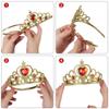 Vicloon Princess Dress Up Accessories, 2PCS Princess Crown and Wands for Little Girls, Jewelry Toy Gifts for Toddler Girls Christmas Party Cosplay Set view 4