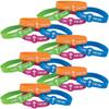 Fun Express I Live For Him Rubber Bracelets - Set of 24 - Easter, VBS, Sunday School and Religious Jewelry Party Favors view 1