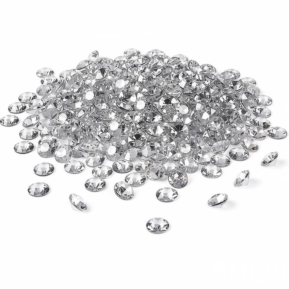 CLEAR RHINESTONE TABLE TOSSERS (7OZ) - Home Decor - 1000 Pieces