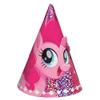 My Little Pony Paper Cone Hats with Prismatic Design - 8pc / 4", Pink/Purple/Multicolor, One Size view 1