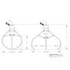 RetroArcade.us Crane Machine mid Size Replacement Claw Hand kit, Height is 9 inch with Coil and Cap view 3