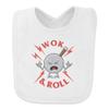 Wok and Roll Rock Funny Humor Baby Bib view 1