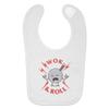 Wok and Roll Rock Funny Humor Baby Bib view 2