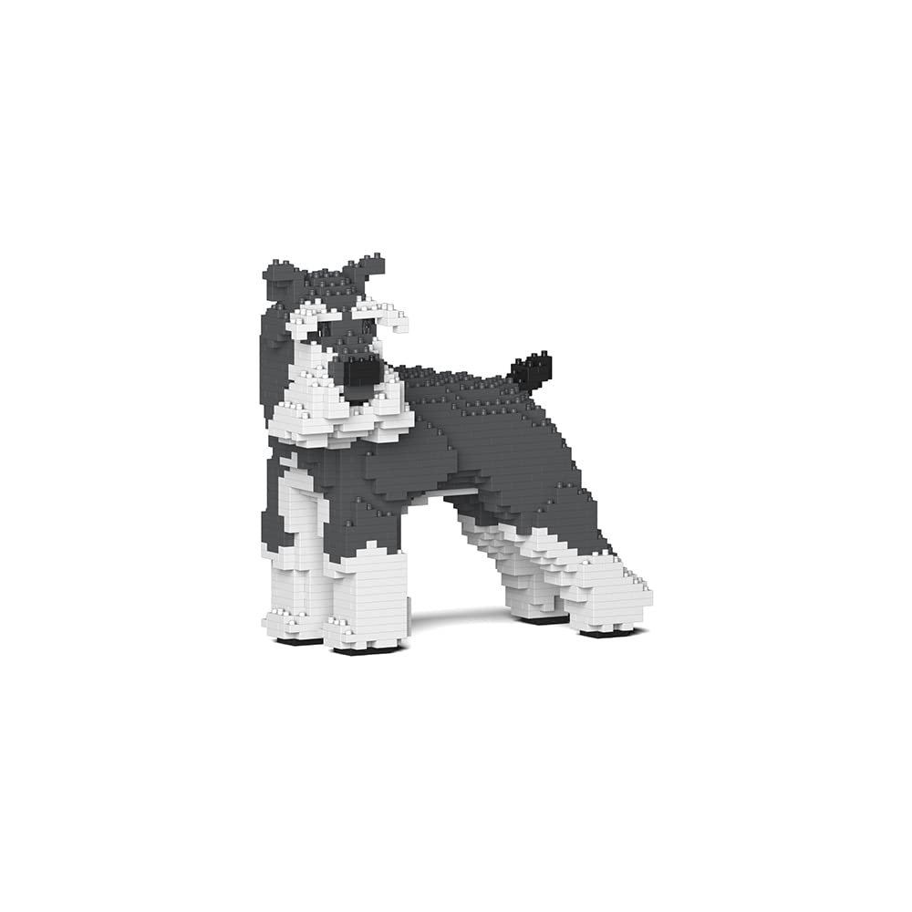JEKCA Standard Schnauzer 02S-M01 | Dog Plastic Building Blocks | Age 14+
