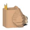 JEKCA Golden Retriever Pencil Cup 01S-M02 | Dog Plastic Building Blocks | Stationary | Age 14+ view 4
