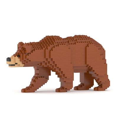 JEKCA Brown Bear 01S | Animal Plastic Building Blocks | Age 14+