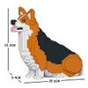 JEKCA Welsh Corgi 03S-M02 | Dog Plastic Building Blocks | Age 14+ view 2