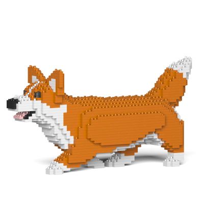 JEKCA Welsh Corgi 04S-M01 | Dog Plastic Building Blocks | Age 14+