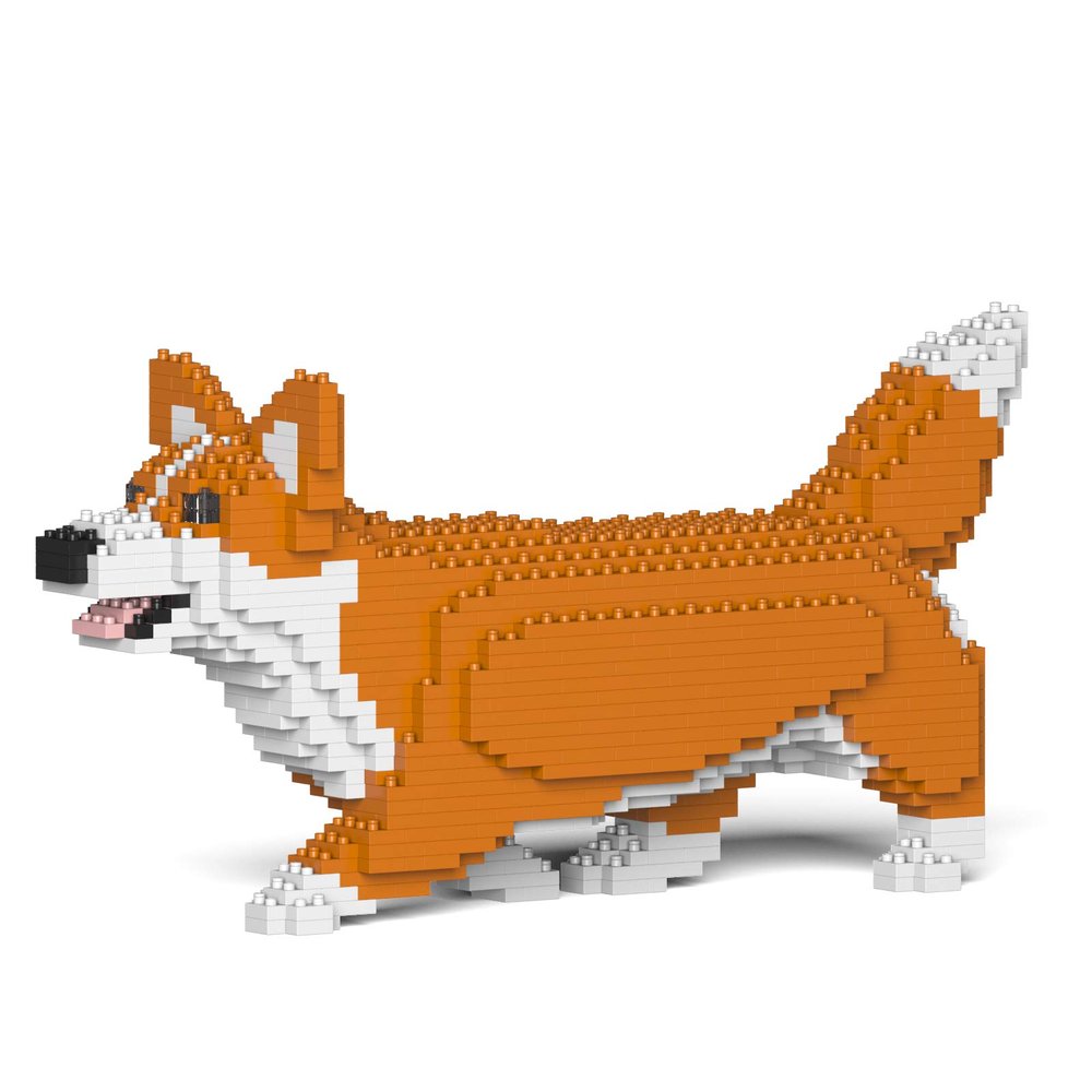 JEKCA Welsh Corgi 04S-M01 | Dog Plastic Building Blocks | Age 14+