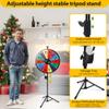 Smartxchoices 24" Spinning Prize Wheel with Height Adjustable Stand 14 Slots Color Prize Wheel Spinner Game with Dry Erase & Marker Pen, Trade Show Carnival Fortune view 3