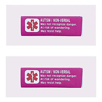 2 Pack Non-Verbal Autism Car Seat Harness - Backpack Strap Medical Alert Cover (Pink)