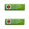 2 Pack Non-Verbal Autism Car Seat Harness - Backpack Strap Medical Alert Cover (Lime) view 1