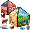 My Little Farm Interactive 1.25 Ft Tall Felt Playhouse and Board for Early Language and Vocabulary Development with 32 Matching Pieces view 1