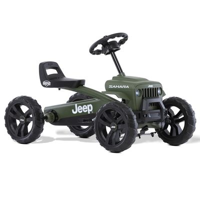 BERG Pedal Kart Buzzy Jeep Sahara | Pedal Go Kart, Kids Ride On Toys | Pedal Cars for Kids 2-5 | Outdoor Toys Go Cart for Boys & Girls | Safe 4-Wheel Stability, EVA Tires