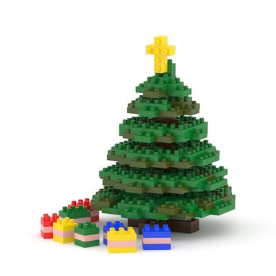 JEKCA Xmas Tree 02S | Christmas Plastic Building Blocks | Age 14+